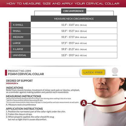 Cervical Collar - Medium, Soft Foam