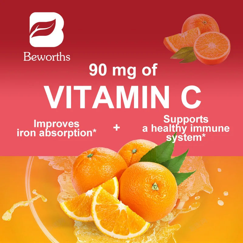 BEWORTHS Iron Tablets 54mg with Vitamin C –