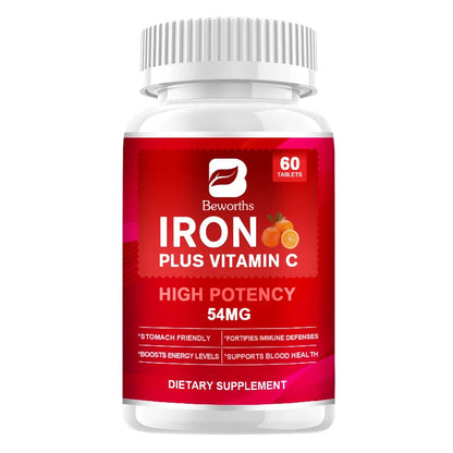 BEWORTHS Iron Tablets 54mg with Vitamin C –
