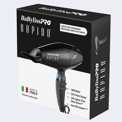 Rapido Black Dryer – Italian-Made Power