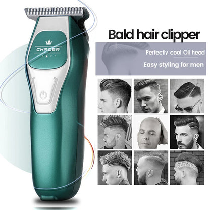 Cordless T-Blade Hair Clipper, 0mm Bald Head Trimmer for Men,