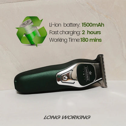 Cordless T-Blade Hair Clipper, 0mm Bald Head Trimmer for Men,