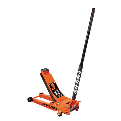 Daytona 3 Ton Low-Profile Floor Jack, Long Reach, Rapid Pump