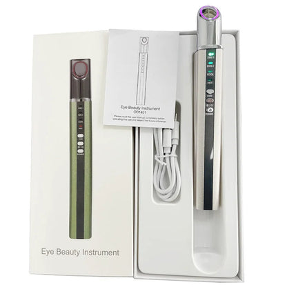 Electric Eye & Lip Massager, EMS Vibration, Anti-Wrinkle, USB Rechargeable