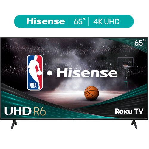 Hisense 65" Class 4K UHD LCD Roku Smart TV HDR R6 Series 65R6E4