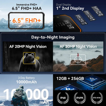 IIIF150 B2 Rugged Phone – 6.5" FHD+, 48MP Night Vision, 10,000 mAh