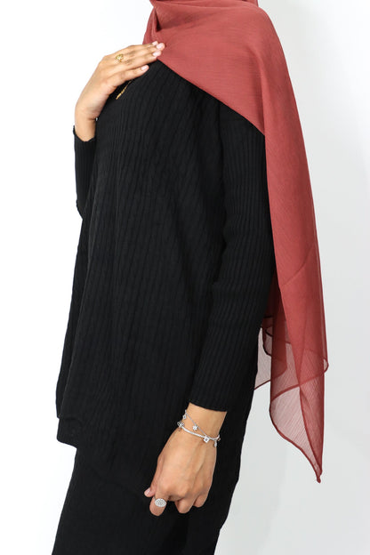 Knit Sweater Set - Black