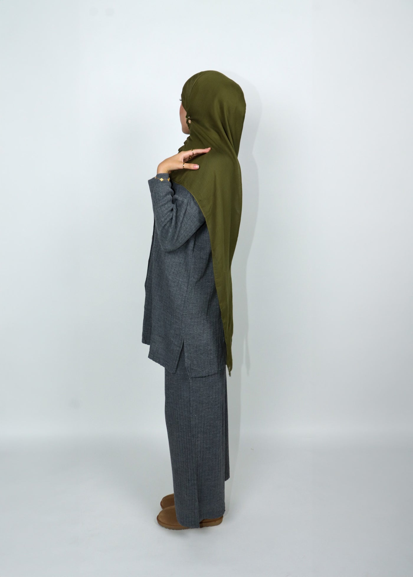 Button Knit Set - Storm