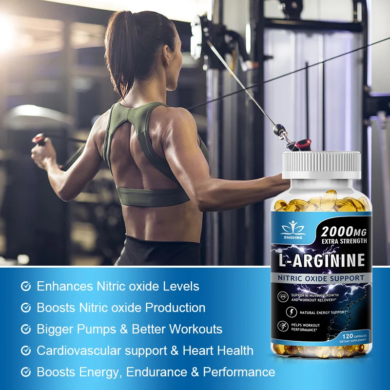 L-Arginine Supplement Boost Endurance – Energy, Strength