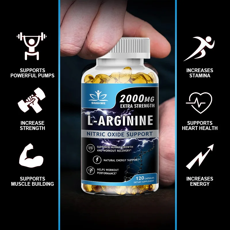 L-Arginine Supplement Boost Endurance – Energy, Strength