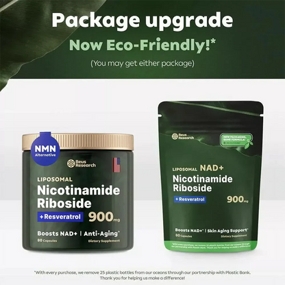 Longevity Pro NAD+ Booster 900 mg – Nicotinamide Riboside + Resveratrol