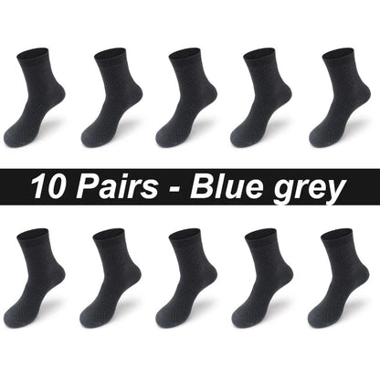 Men’s Bamboo Dress Socks – 10 Pairs, Breathable