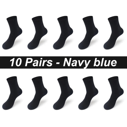 Men’s Bamboo Dress Socks – 10 Pairs, Breathable