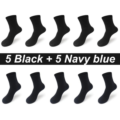 Men’s Bamboo Dress Socks – 10 Pairs, Breathable