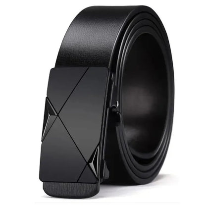Men’s PU Leather Belt – Automatic Buckle, Casual & Business
