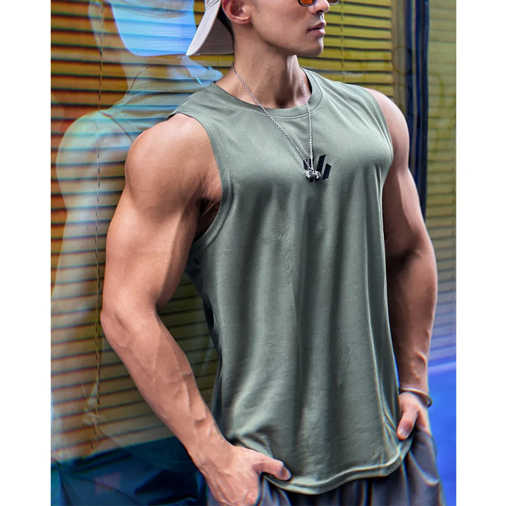 Men's Summer Mesh Gym Tank Top – Breathable