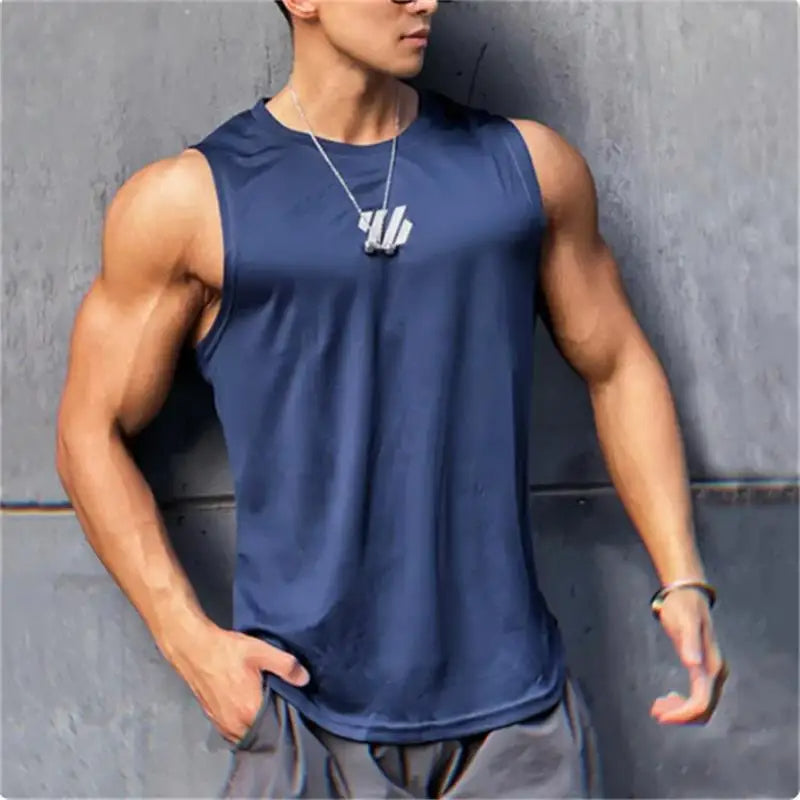 Men's Summer Mesh Gym Tank Top – Breathable