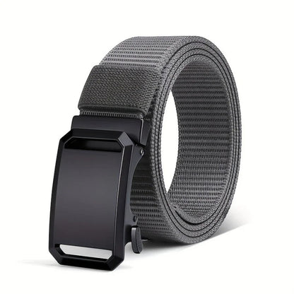 Men’s Tactical Canvas Belt, Automatic Buckle,