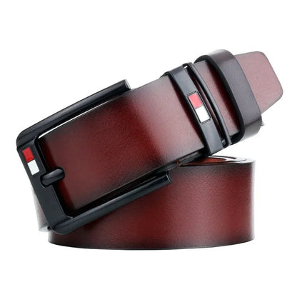 Men's PU Leather Belt – Alloy Buckle, Punk Style, Adjustable Fit