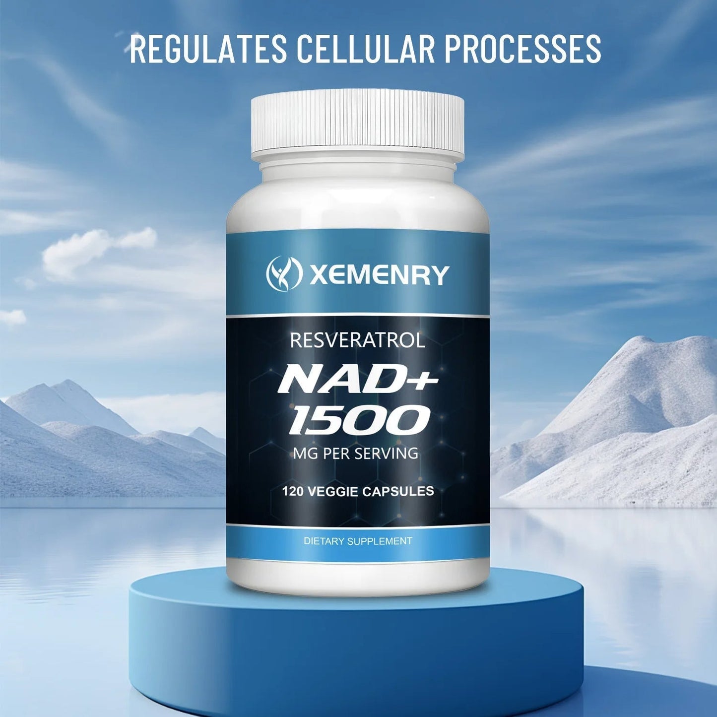 NAD+ Supplements with Resveratrol – 120 Capsules