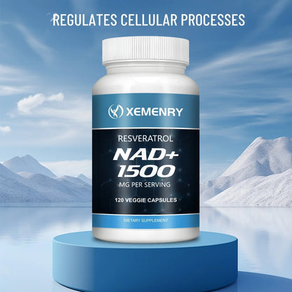 NAD+ Supplements with Resveratrol – 120 Capsules