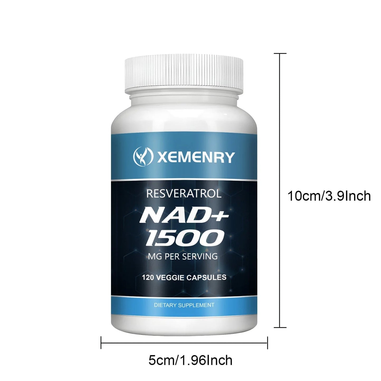 NAD+ Supplements with Resveratrol – 120 Capsules