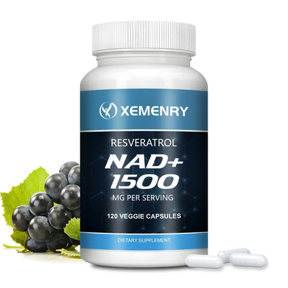 NAD+ Supplements with Resveratrol – 120 Capsules