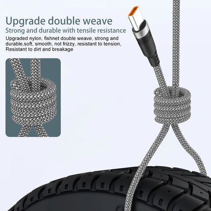 NNBILI 6 A Braided USB‑C Extension Cable, 1–8 m, 120 W