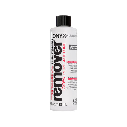 ONYX Professional 100% Pure Acetone Nail Polish Remover, 4 fl oz
