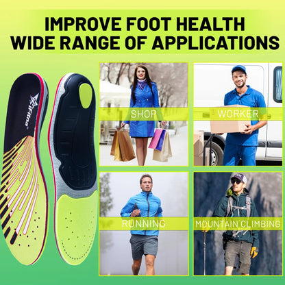 Orthopedic Arch Support Insoles – Plantar Fasciitis Relief,
