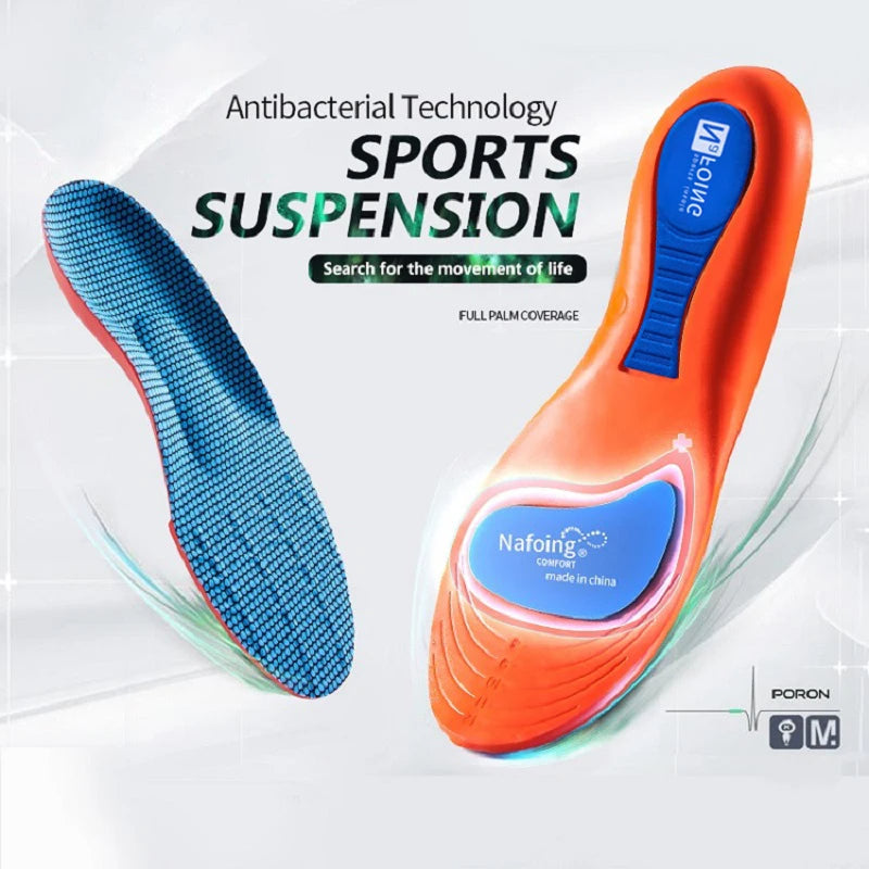 Orthopedic Sport Insoles for Men & Women – EVA, Breathable,