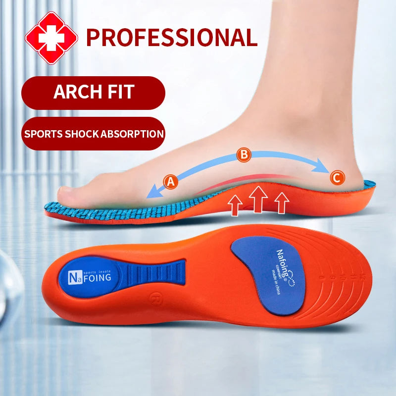 Orthopedic Sport Insoles for Men & Women – EVA, Breathable,