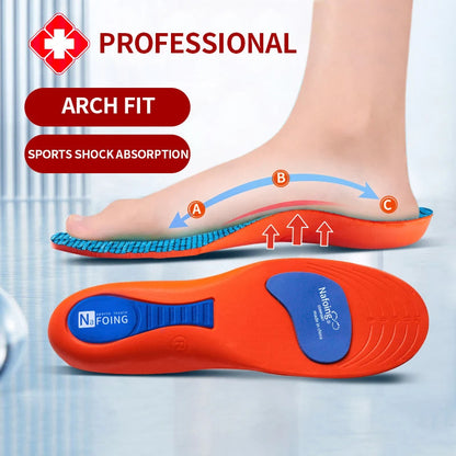 Orthopedic Sport Insoles for Men & Women – EVA, Breathable,
