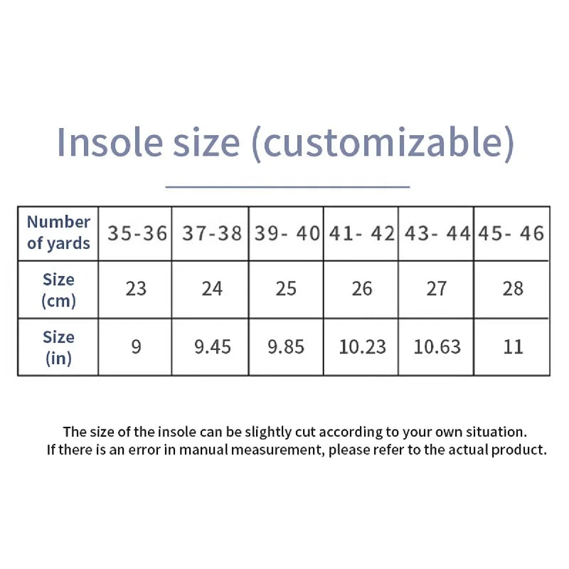 Orthopedic Sport Insoles for Men & Women – EVA, Breathable,