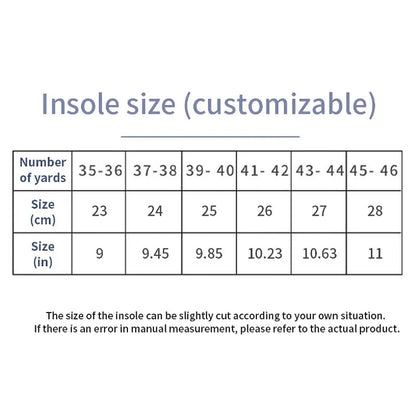 Orthopedic Sport Insoles for Men & Women – EVA, Breathable,