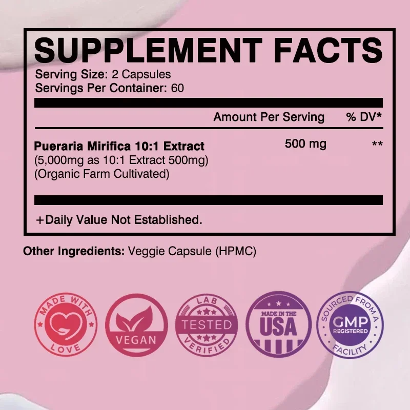 Pueraria Mirifica Breast Enhancement Supplement