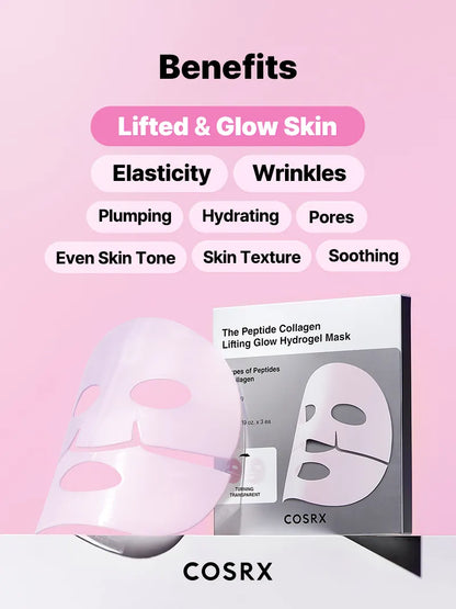 COSRX The Peptide Collagen Lifting Glow Hydrogel Mask_3ea
