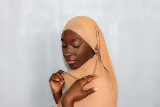 Premium Chiffon Taupe Hijab