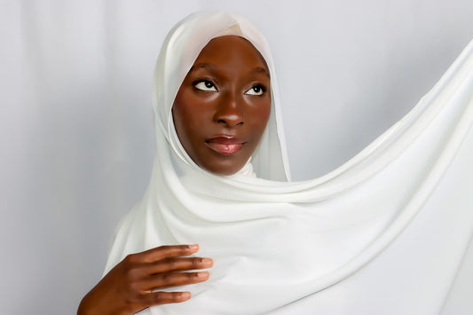 Premium Chiffon White Hijab