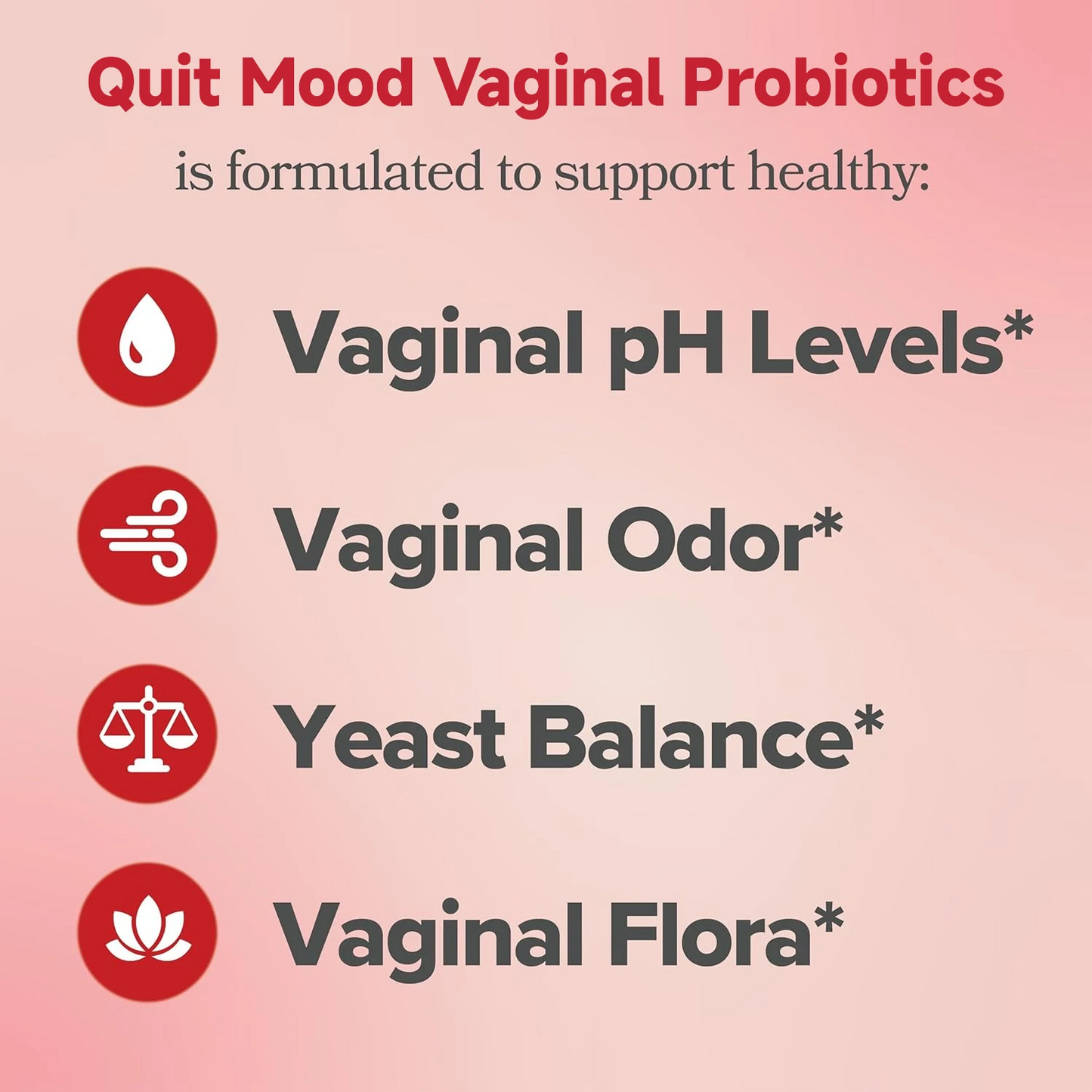 Quit Mood Probiotics for Women – Daily Vaginal & Digestive