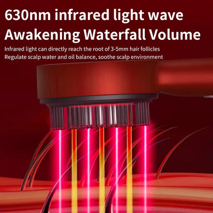 Electric Hair Regrowth Brush with Infrared Light
