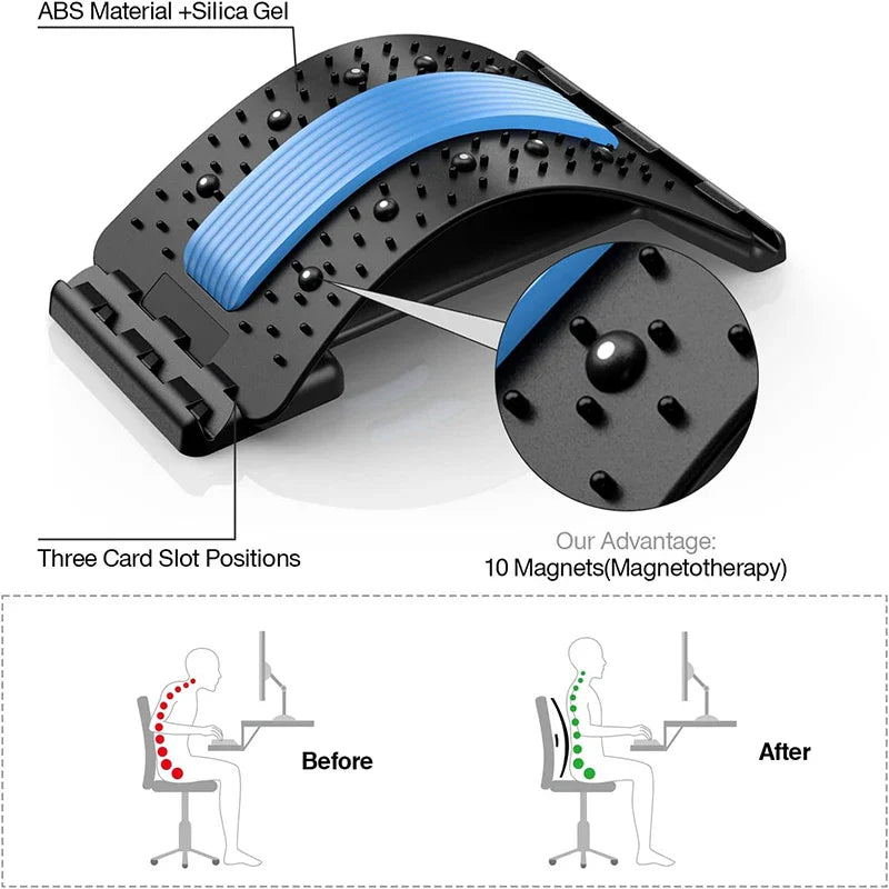 Back Stretcher Multi-Level Adjustable Massager
