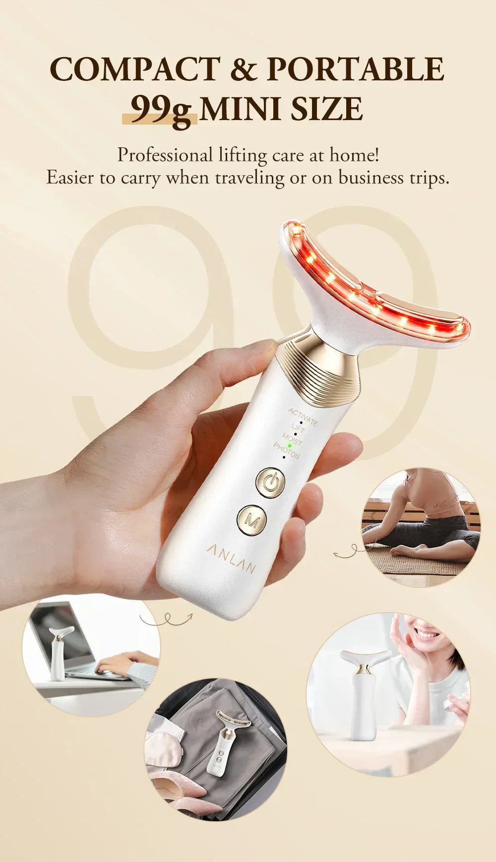 ANLAN Dual Polar Neck Beauty Device