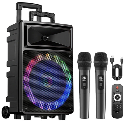Seenda Karaoke Machine with 2 Wireless Microphones