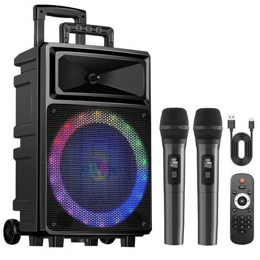 Seenda Karaoke Machine with 2 Wireless Microphones