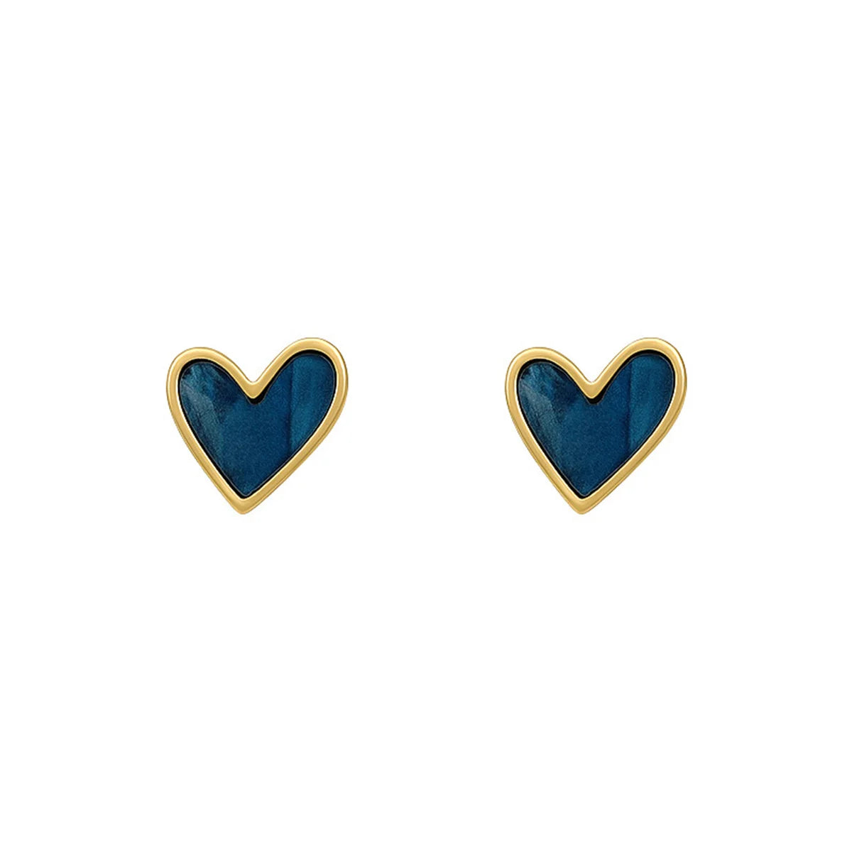 New Korean Sweet Cute Heart Stud Earrings for Women
