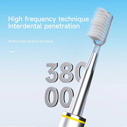 Slim Electric Toothbrush for Women, Soft DuPont Bristles, Rechargeable