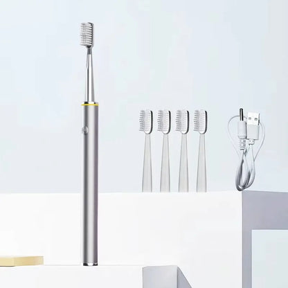 Slim Electric Toothbrush for Women, Soft DuPont Bristles, Rechargeable
