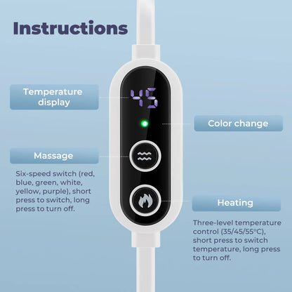 Smart Electric Steam Eye Mask – 3D Massage, Constant Heat, Timer