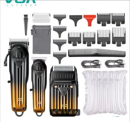 VGR V-644 Hair Clipper Set, Gradient Trimmer & Shaver, Rechargeable